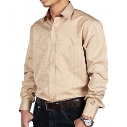 Camel Brown Lining Formal Shirt